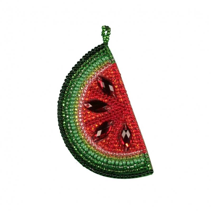 Долька Арбуза из Бисера! Серьги или Брелок из Бисера / Tutorial: Slice of Watermelon from Beads!