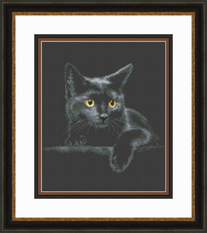 Набор Черный Кот Вышивка – купить в интернет-магазине OZON по низкой цене