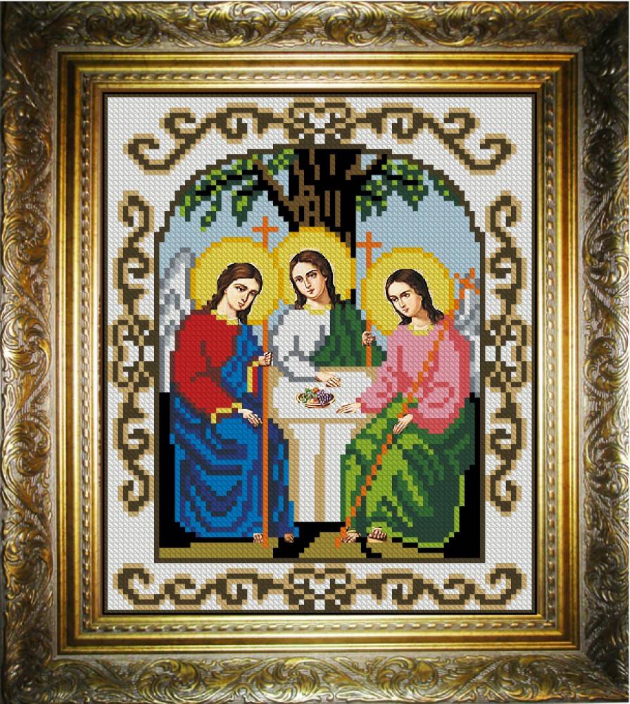 Набор для вышивания бисером икона Святая Троица