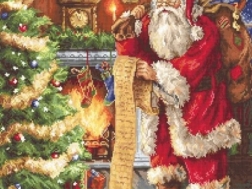 фото: картина для вышивки крестиком Дед Мороз (Luca-S)