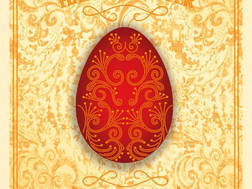 фото: пасхальное яйцо на схема для вышивки бисером Веселой Пасхи