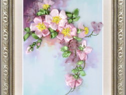 фото: картина Цветы для вышивки лентами, Тэла Артис