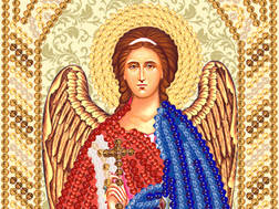 изображение: икона для вышивки бисером маленького формата Ангел Хранитель