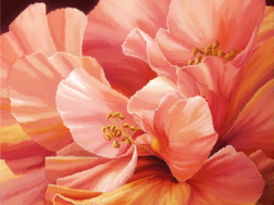 фото: картина для вышивки бисером, Красный цветок, Тэла Артис