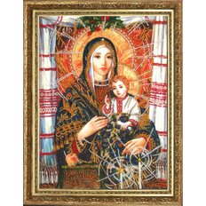 Набор для вышивки бисером Богородица с Иисусом Христом (по картине А. Охапкина)