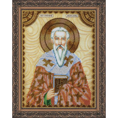 Набор для вышивки бисером на натуральном художественном холсте Святой Григорий