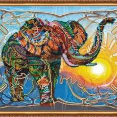 Набор для вышивки бисером Мозаичный слон