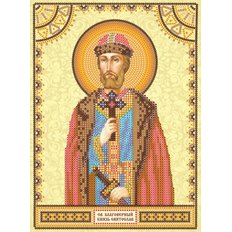 Схема для вышивки бисером Святой Святослав