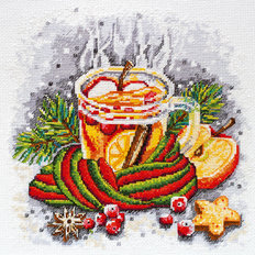 фото: картина для вышивки крестом Зимний чай