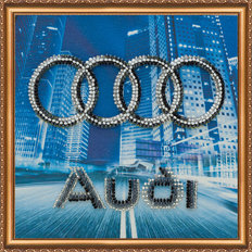 Набор для вышивания бисером на натуральном художественном холсте "Audi"