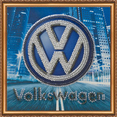 Набор для вышивания бисером на натуральном художественном холсте "Volkswagen"