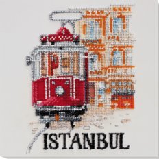 фото: картина вышитая бисером Стамбул