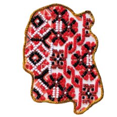 Набор для вышивки бисером магнит Карта Украины Житомирская область