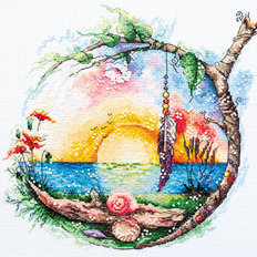 фото: картина для вышивки крестом Солнечный рай