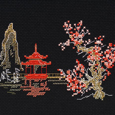 фото: картина для вышивки крестом Япония-2