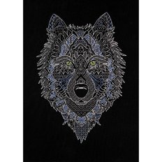 фото: картина для вышивки крестом, Серебряный волк