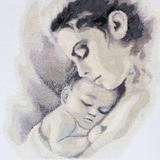 фото: картина для вышивки крестом, Тепло материнства