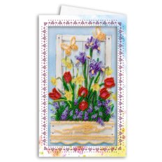Набор для вышивки бисером открытка-конверт Ранняя весна