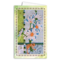 Набор для вышивки бисером открытка-конверт Ромашки
