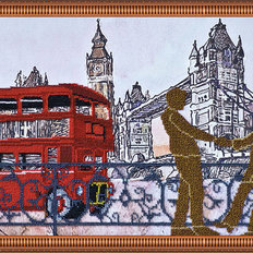 Набор для вышивания бисером на натуральном художественном холсте "Лондонские сюжеты-3"