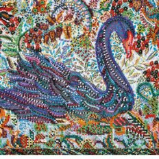 Набор для вышивания бисером на натуральном художественном холсте "На сказочном озере"