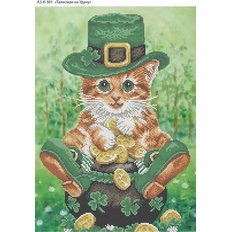 фото: картина, вышитая бисером, Талисман на удачу