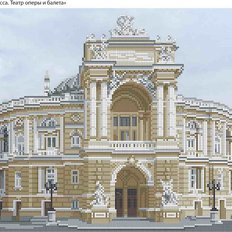 фото: картина, вышитая бисером, Одесса. Театр оперы и балета