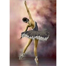 фото: картина, вышитая бисером, Балерина