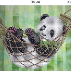 фото: картина, вышитая бисером, Панда фото: картина, вышитая бисером, Панда