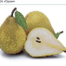 фото: картина, вышитая бисером, Груши фото: картина, вышитая бисером, Груши