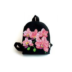 фото: сшитый рюкзак для вышивки бисером или нитками Ветка орхидеи