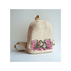 фото: сшитый рюкзак для вышивки бисером или нитками Птички