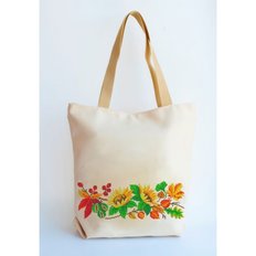 фото: сшитая сумка для вышивки бисером или нитками Осень