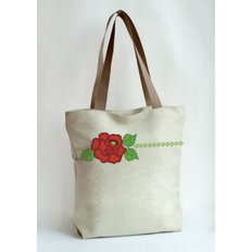фото: сшитая сумка для вышивки бисером или нитками Розовая волна