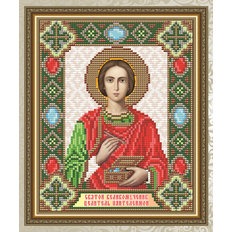 Набор в технике алмазная вышивка Икона Святой великомученик Целитель Пантелеймон
