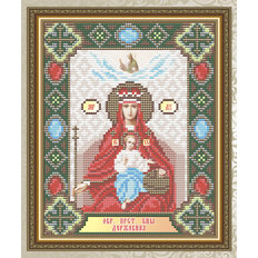 Набор в технике алмазная вышивка Образ Пресвятой Богородицы Державная