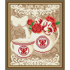 Набор в технике алмазная вышивка Время пить чай Набор в технике алмазная вышивка Время пить чай