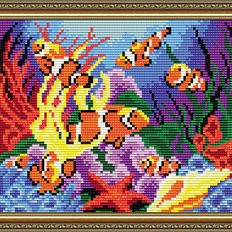 Набор в технике алмазная вышивка На глубине Набор в технике алмазная вышивка На глубине