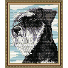 Набор в технике алмазная вышивка Шнауцер Набор в технике алмазная вышивка Шнауцер