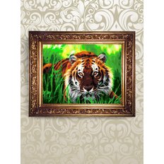 Набор для бисероплетения картина Тигр в траве