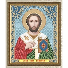 Схема для вышивки бисером Икона Святой Апостол Тимофей