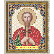 Схема для вышивки бисером Икона Святой Мученик Назарий