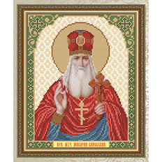 Схема для вышивки бисером Икона Святая Преподобный Мученик Макарий Каневский