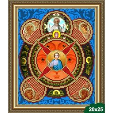 Схема для вышивки бисером Икона Всевидящее Око Божие