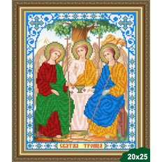 Схема для вышивки бисером Икона Святая Троица