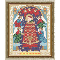 Схема для вышивки бисером Икона Прибавление Ума Образ Пресвятой Богородицы