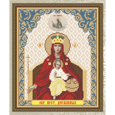 Схема для вышивки бисером Икона Образ Пресвятой Богородицы Державная