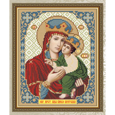 Схема для вышивки бисером Икона Образ Пресвятой Богородицы Киево-Братская