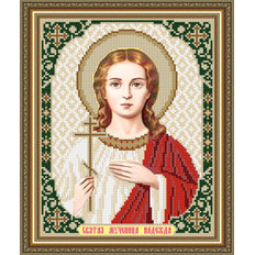 Схема для вышивки бисером Икона Святая Мученица Надежда Схема для вышивки бисером Икона Святая Мученица Надежда