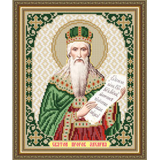 Схема для вышивки бисером Икона Святой Пророк Захария Схема для вышивки бисером Икона Святой Пророк Захария